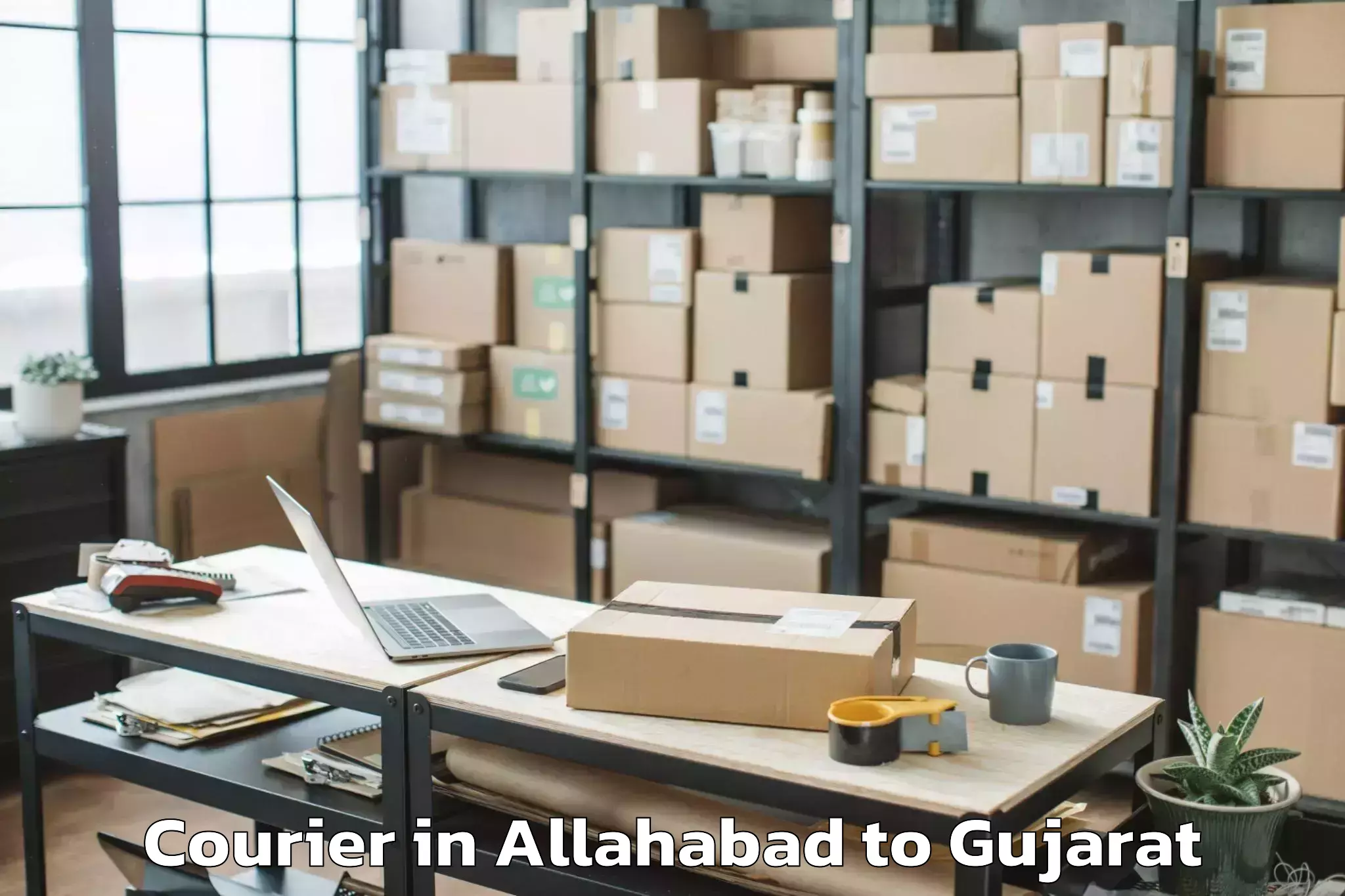 Reliable Allahabad to Harij Courier